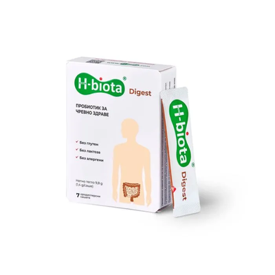Ейч-биота / H-biota Digest Пробиотик за чревно здраве сашета х 7